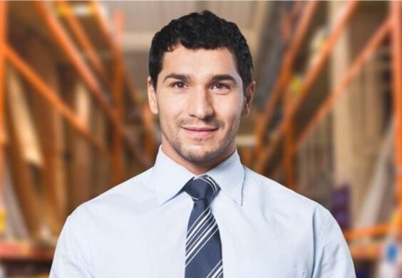 business owner in warehouse