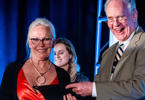 ibba presents amanda reale with chairman’s circle award