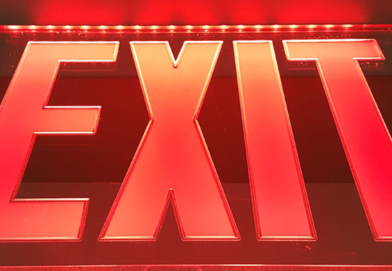 EXIT sign