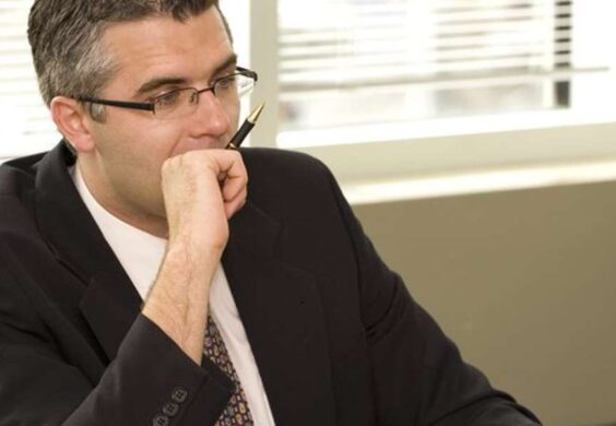 frustrated business man