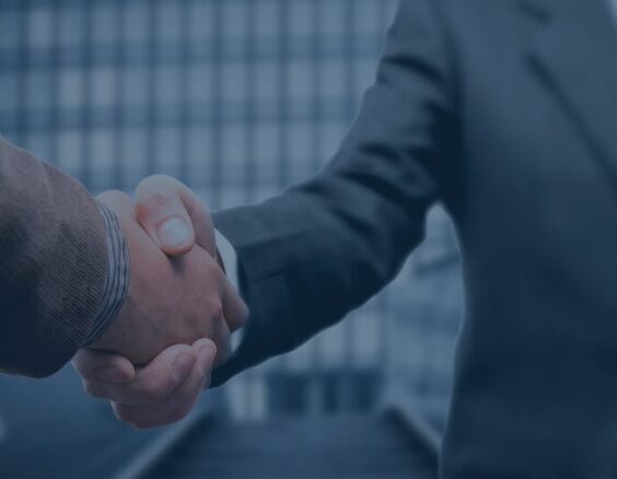 business men shaking hands