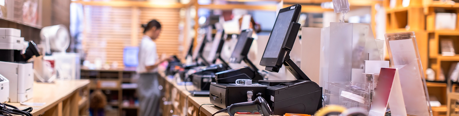 cash registers inside retail store