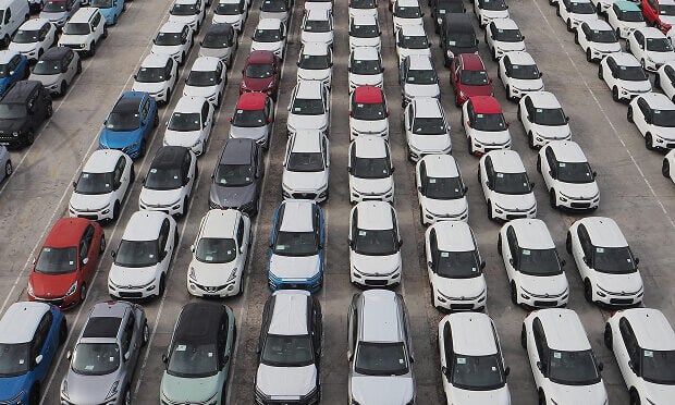 used car dealership lot