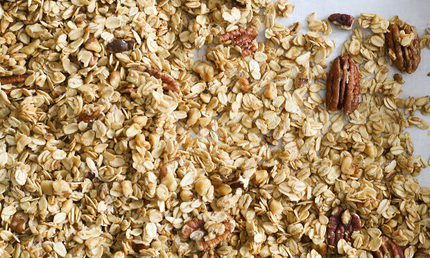 ground oats and walnuts