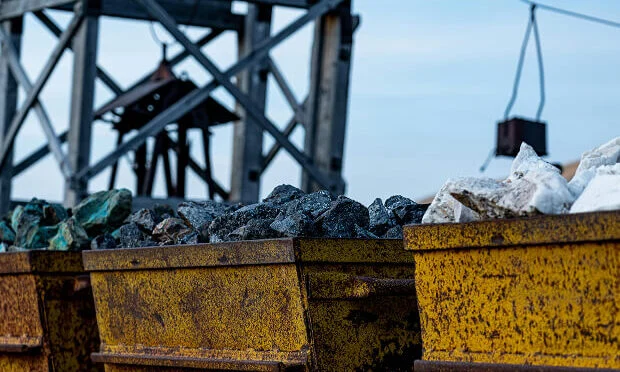 containers of dimension stone