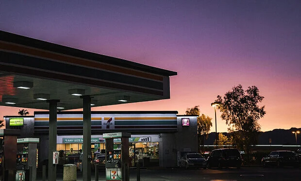 7/11 at sunset