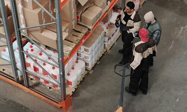 workers inside of warehouse