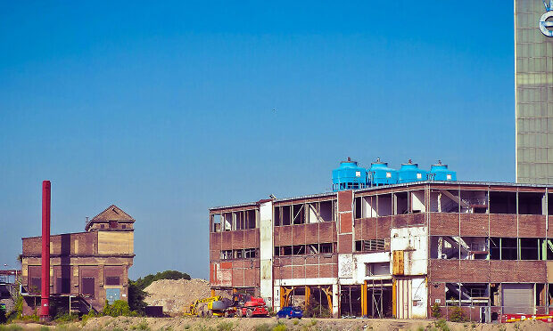 industrial building undergoing construction