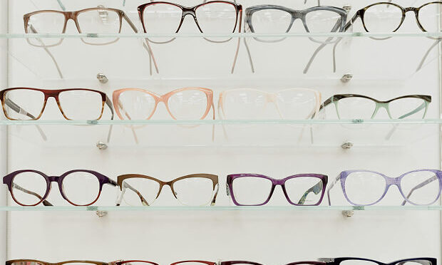 rows of eye glasses